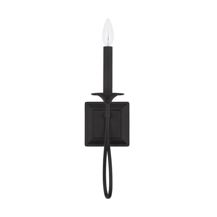 Capital Lighting 637211BI One Light Wall Sconce, Black Iron