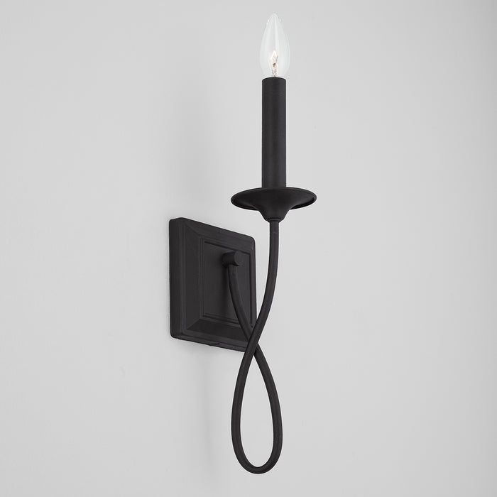 Capital Lighting 637211BI One Light Wall Sconce, Black Iron