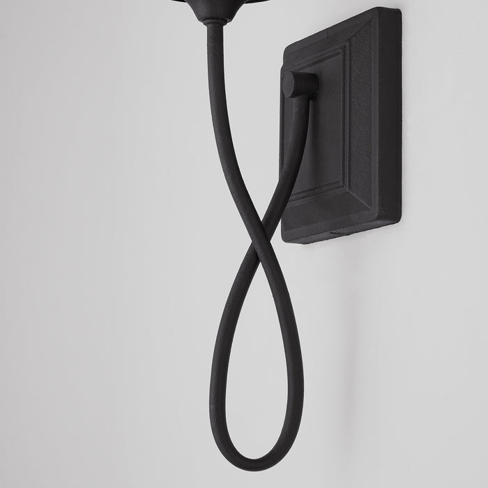 Capital Lighting 637211BI One Light Wall Sconce, Black Iron