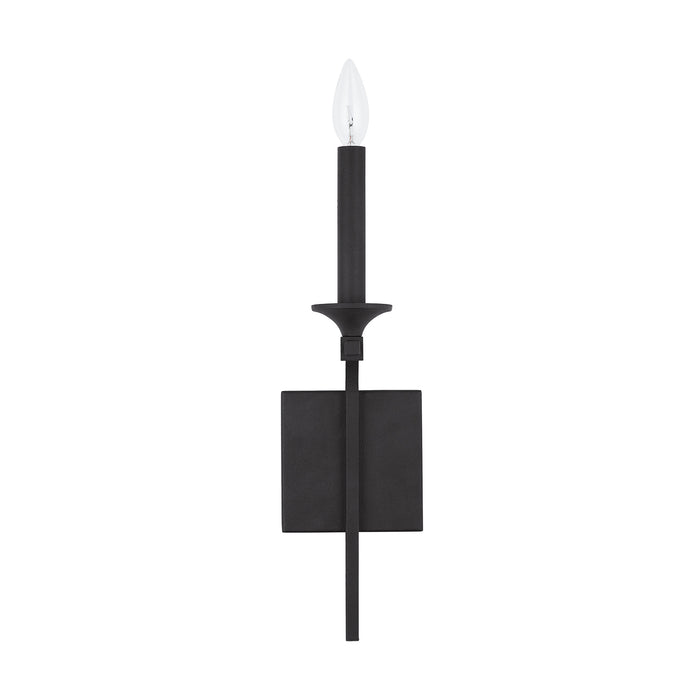Capital Lighting 637311BI One Light Wall Sconce, Black Iron