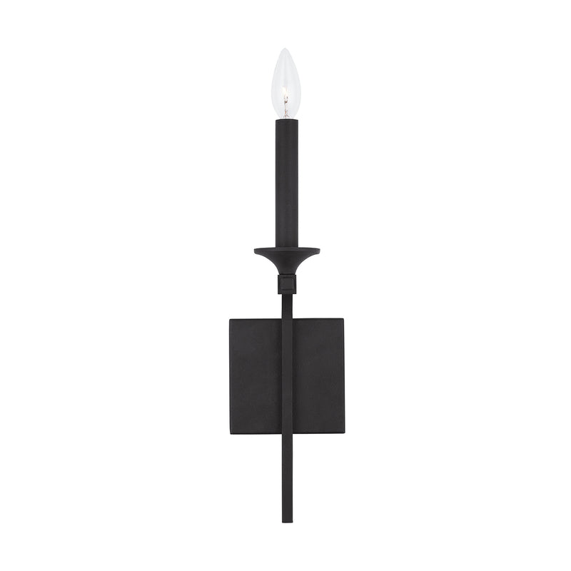 Capital Lighting 637311BI One Light Wall Sconce, Black Iron