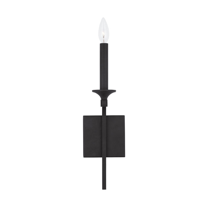 Capital Lighting 637311BI One Light Wall Sconce, Black Iron