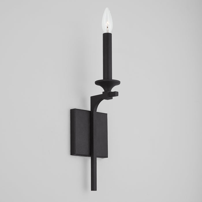 Capital Lighting 637311BI One Light Wall Sconce, Black Iron