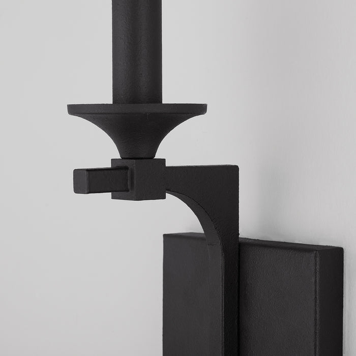 Capital Lighting 637311BI One Light Wall Sconce, Black Iron