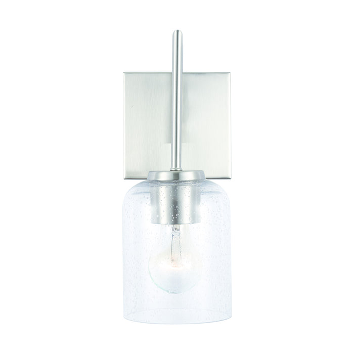 Capital Lighting 639311BN-500 One Light Wall Sconce, Brushed Nickel