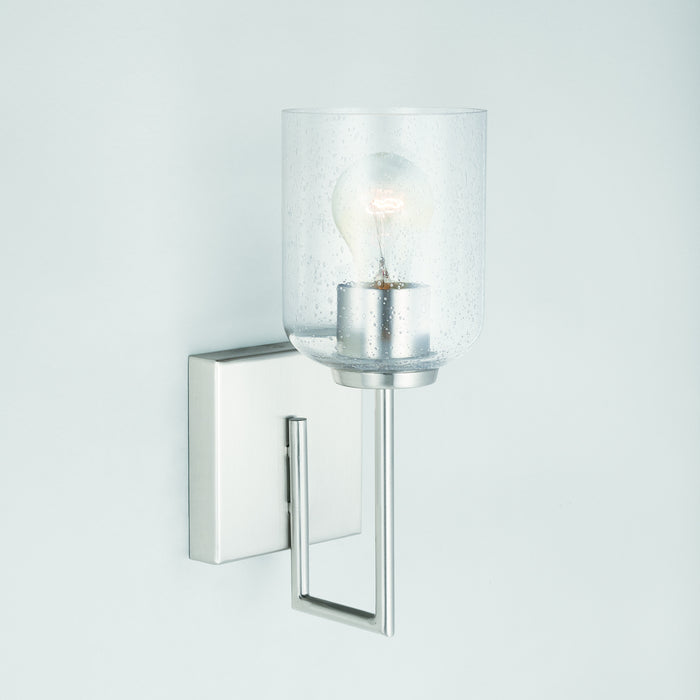 Capital Lighting 639311BN-500 One Light Wall Sconce, Brushed Nickel
