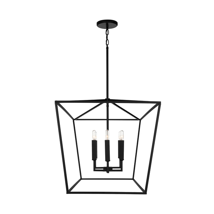 Capital Lighting 837661MB Six Light Island Pendant, Matte Black