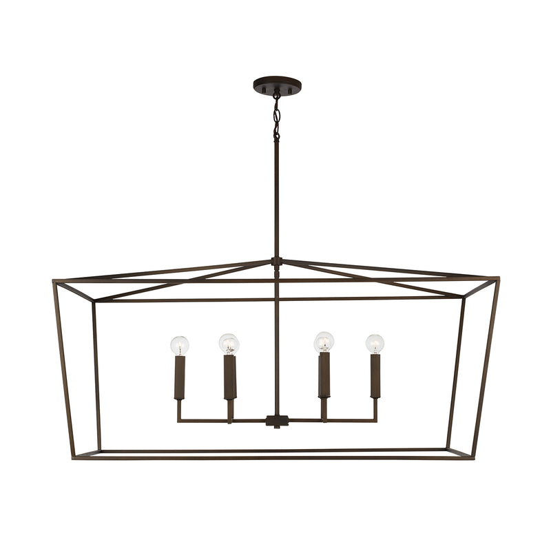 Capital Lighting 837661OR Six Light Island Pendant, Oil Rubbed Bronze