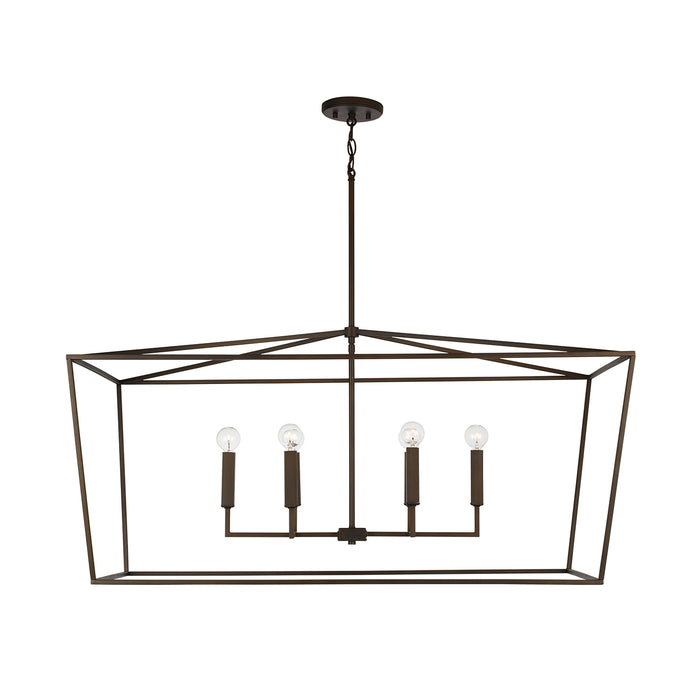 Capital Lighting 837661OR Six Light Island Pendant, Oil Rubbed Bronze