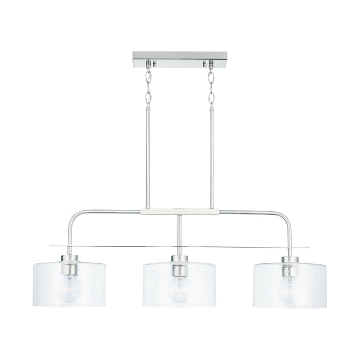 Capital Lighting 838435BN Three Light Island Pendant, Brushed Nickel