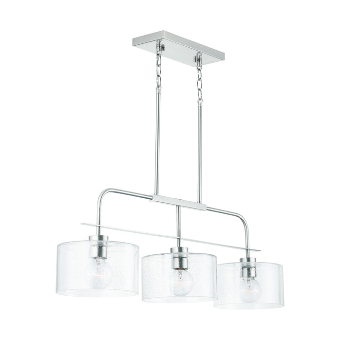 Capital Lighting 838435BN Three Light Island Pendant, Brushed Nickel