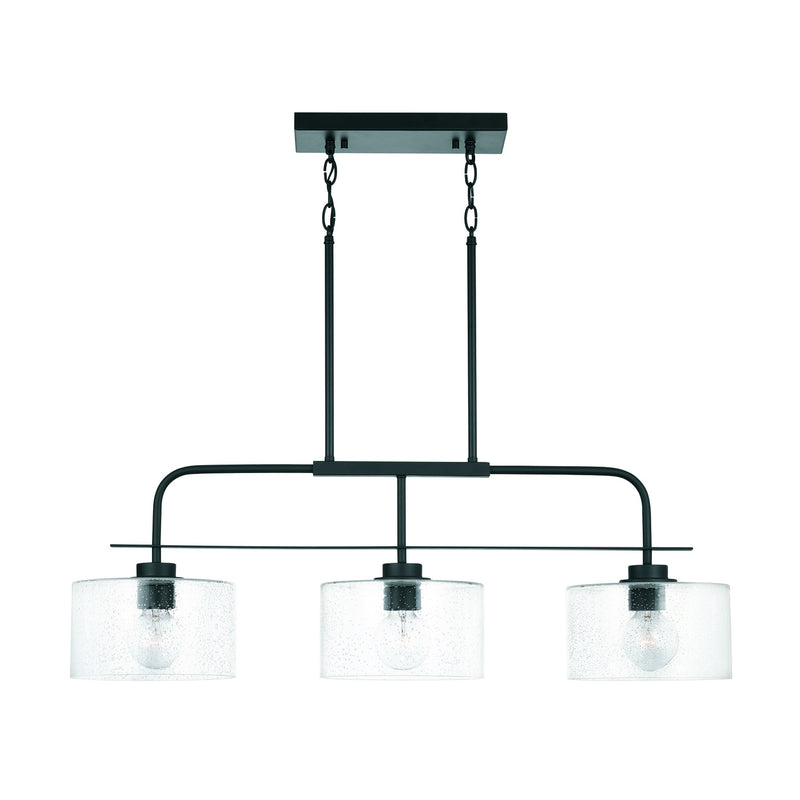 Capital Lighting 838435MB Three Light Island Pendant, Matte Black