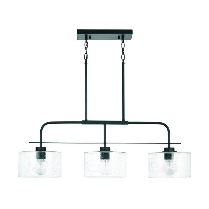Capital Lighting 838435MB Three Light Island Pendant, Matte Black