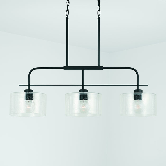Capital Lighting 838435MB Three Light Island Pendant, Matte Black