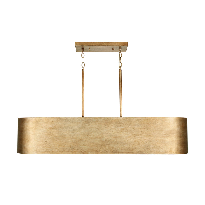 Capital Lighting 839051ML Five Light Island Pendant, Mystic Lustre