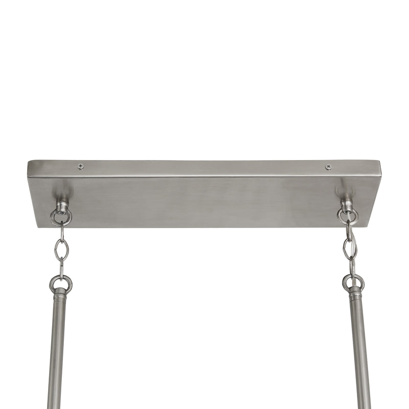 Capital Lighting 840551HN-504 Five Light Island Pendant, Barnhouse and Matte Nickel