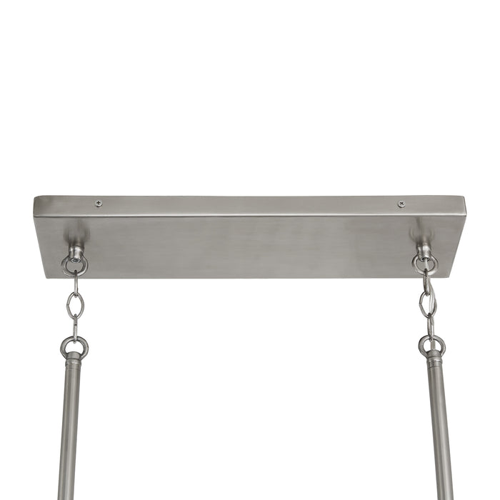 Capital Lighting 840551HN-504 Five Light Island Pendant, Barnhouse and Matte Nickel