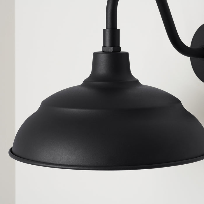 Capital Lighting 936311BK One Light Outdoor Hanging Lantern, Black