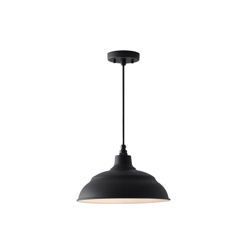 Capital Lighting 936311BK One Light Outdoor Hanging Lantern, Black