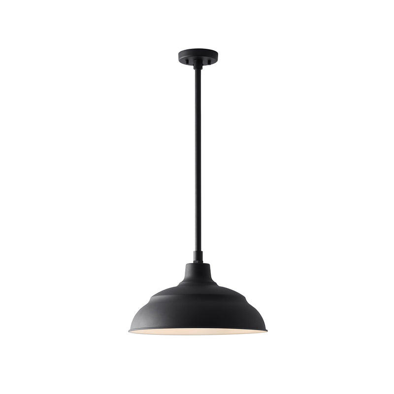 Capital Lighting 936312BK One Light Outdoor Hanging Lantern, Black