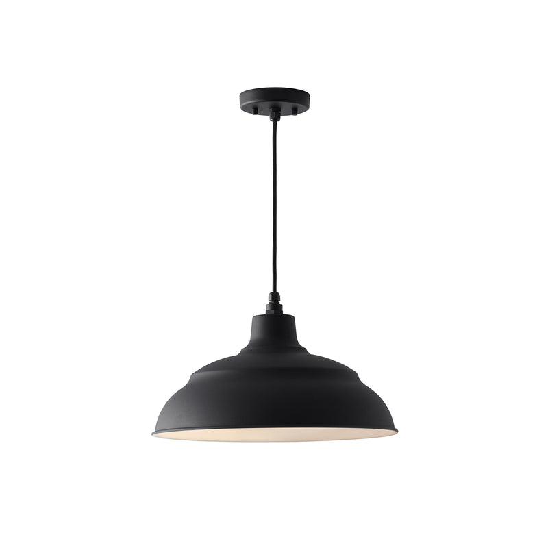Capital Lighting 936312BK One Light Outdoor Hanging Lantern, Black
