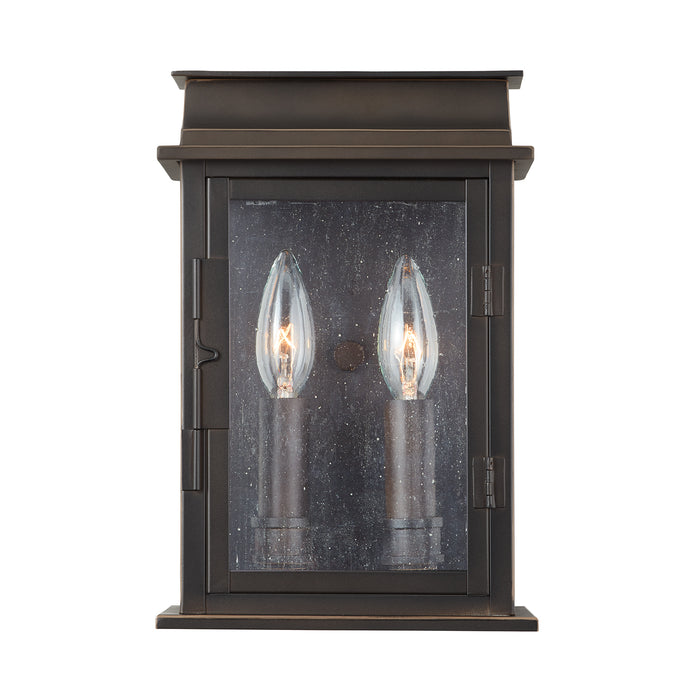 Capital Lighting 936821OZ Two Light Outdoor Wall Lantern, Oiled Bronze