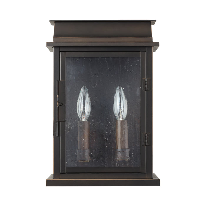 Capital Lighting 936822OZ Two Light Outdoor Wall Lantern, Oiled Bronze
