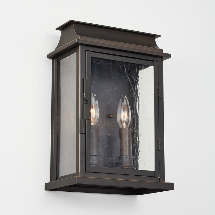 Capital Lighting 936822OZ Two Light Outdoor Wall Lantern, Oiled Bronze