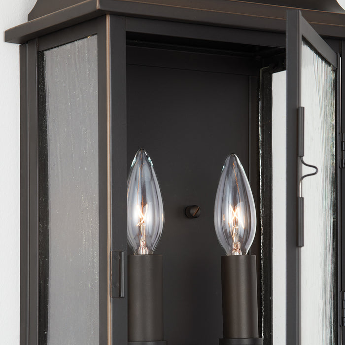 Capital Lighting 936822OZ Two Light Outdoor Wall Lantern, Oiled Bronze