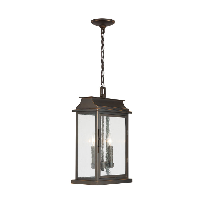 Capital Lighting 936823OZ Two Light Outdoor Hanging Lantern, Oiled Bronze