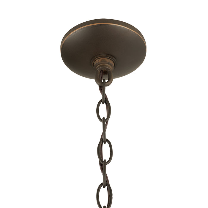 Capital Lighting 936823OZ Two Light Outdoor Hanging Lantern, Oiled Bronze
