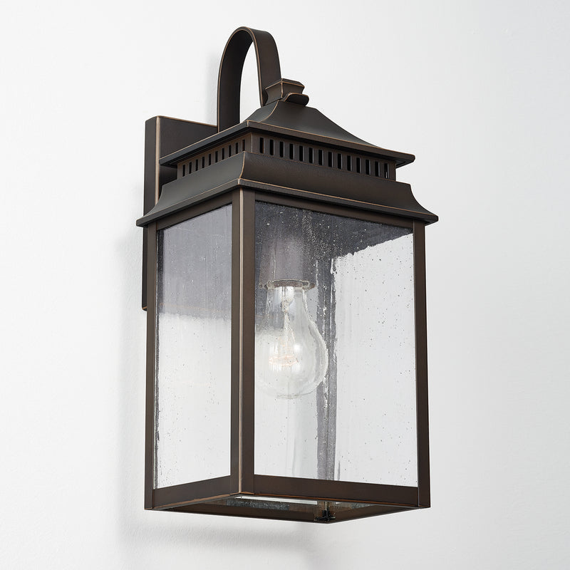 Capital Lighting 936911OZ One Light Outdoor Wall Lantern, Oiled Bronze