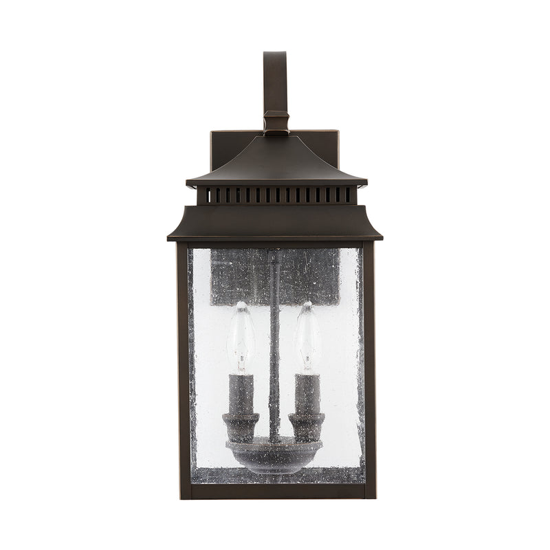 Capital Lighting 936921OZ Two Light Outdoor Wall Lantern, Oiled Bronze