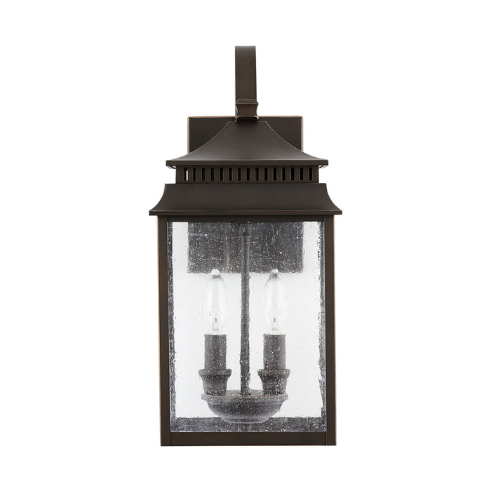 Capital Lighting 936921OZ Two Light Outdoor Wall Lantern, Oiled Bronze