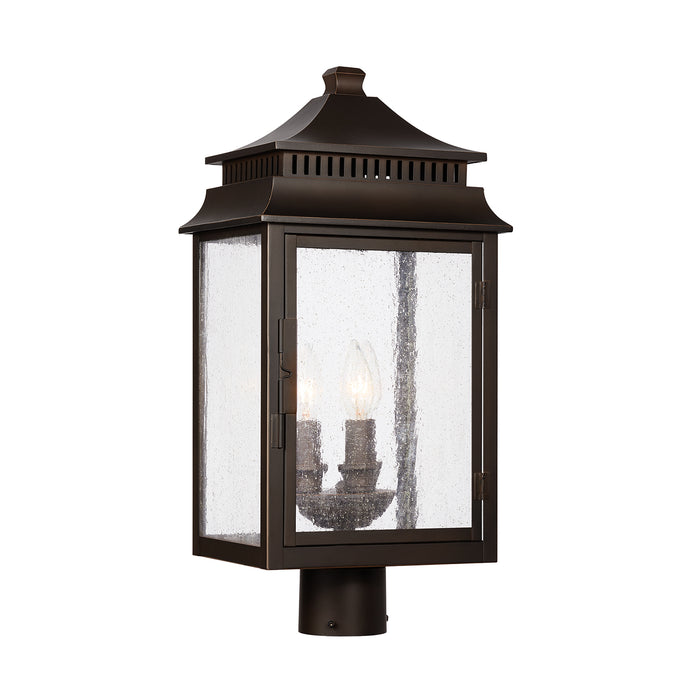 Capital Lighting 936932OZ Three Light Outdoor Post Lantern, Oiled Bronze