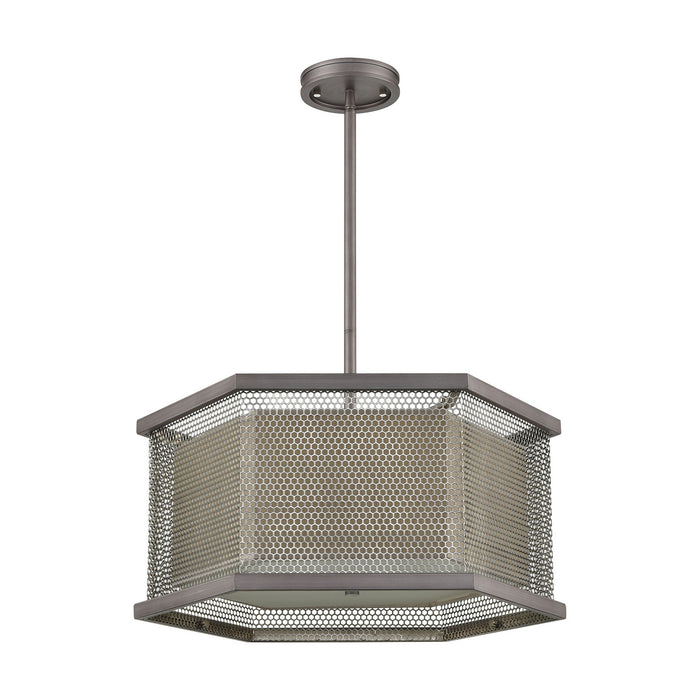 ELK Home 15665/3 Three Light Chandelier, Weathered Zinc
