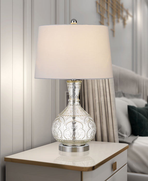 Cal Lighting BO-2916TB One Light Table Lamp, Glass