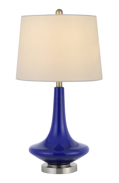 Cal Lighting BO-2960TB-2 Two Light Table Lamp, Royal Blue