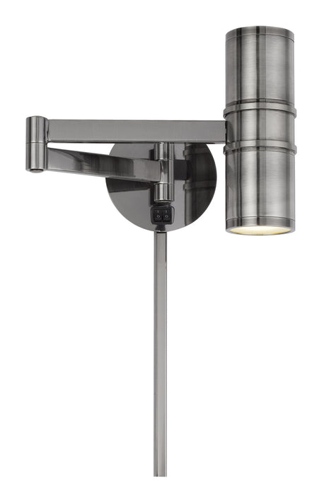 Cal Lighting WL-2925-GM LED Swing Arm Wall Lamp, Gun Metal