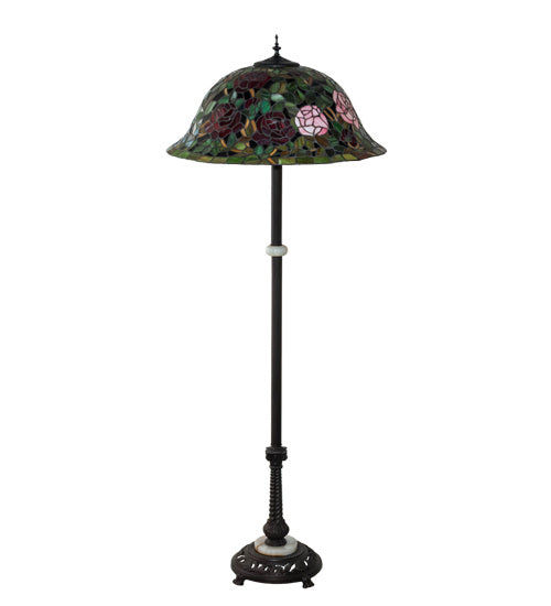 Meyda Tiffany 229110 Three Light Floor Lamp, Mahogany Bronze