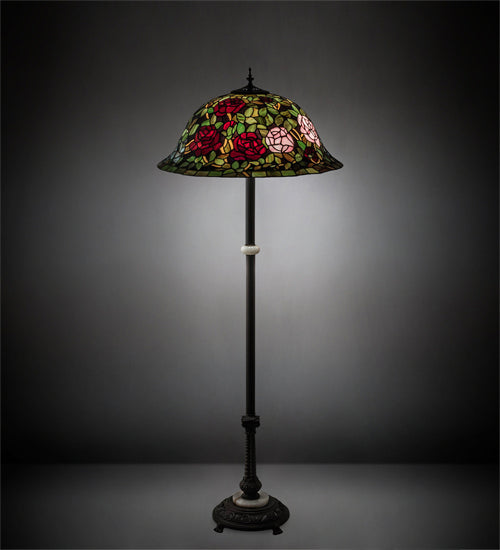 Meyda Tiffany 229110 Three Light Floor Lamp, Mahogany Bronze