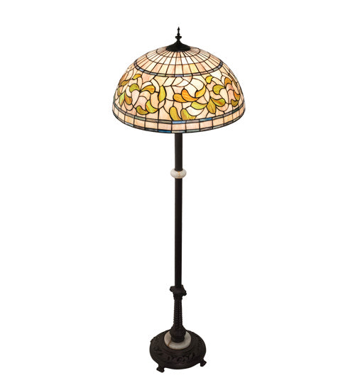Meyda Tiffany 229125 Three Light Floor Lamp, Mahogany Bronze