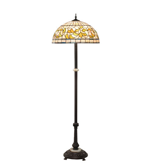 Meyda Tiffany 229125 Three Light Floor Lamp, Mahogany Bronze