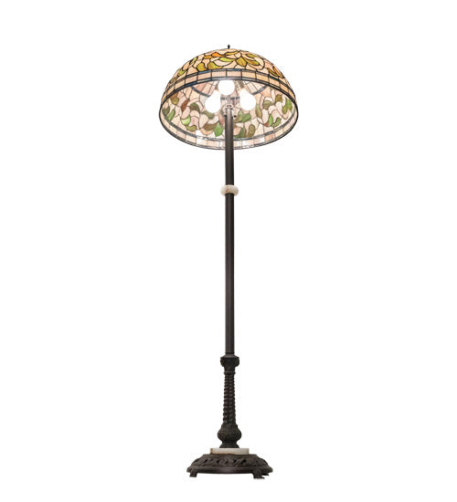 Meyda Tiffany 229125 Three Light Floor Lamp, Mahogany Bronze