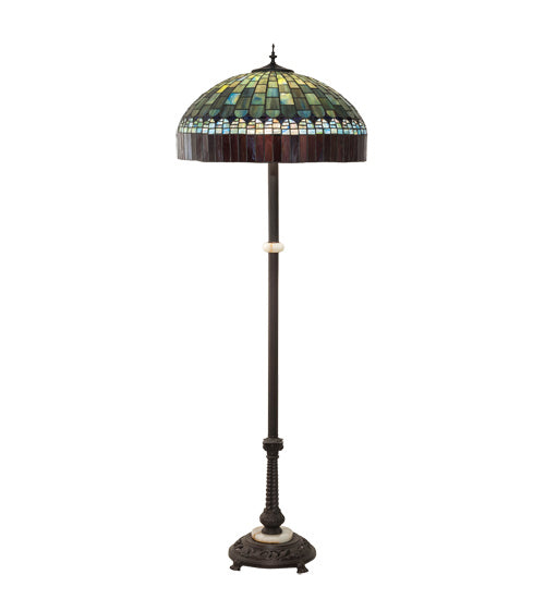 Meyda Tiffany 229127 Three Light Floor Lamp, Mahogany Bronze