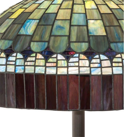 Meyda Tiffany 229127 Three Light Floor Lamp, Mahogany Bronze