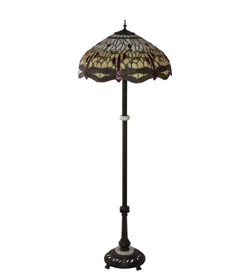 Meyda Tiffany 229132 Three Light Floor Lamp, Mahogany Bronze