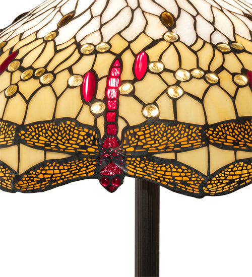 Meyda Tiffany 229132 Three Light Floor Lamp, Mahogany Bronze