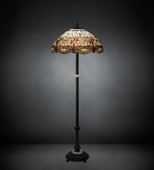 Meyda Tiffany 229132 Three Light Floor Lamp, Mahogany Bronze