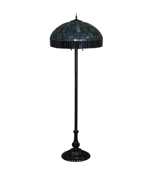 Meyda Tiffany 26491 Three Light Floor Lamp, Mahogany Bronze